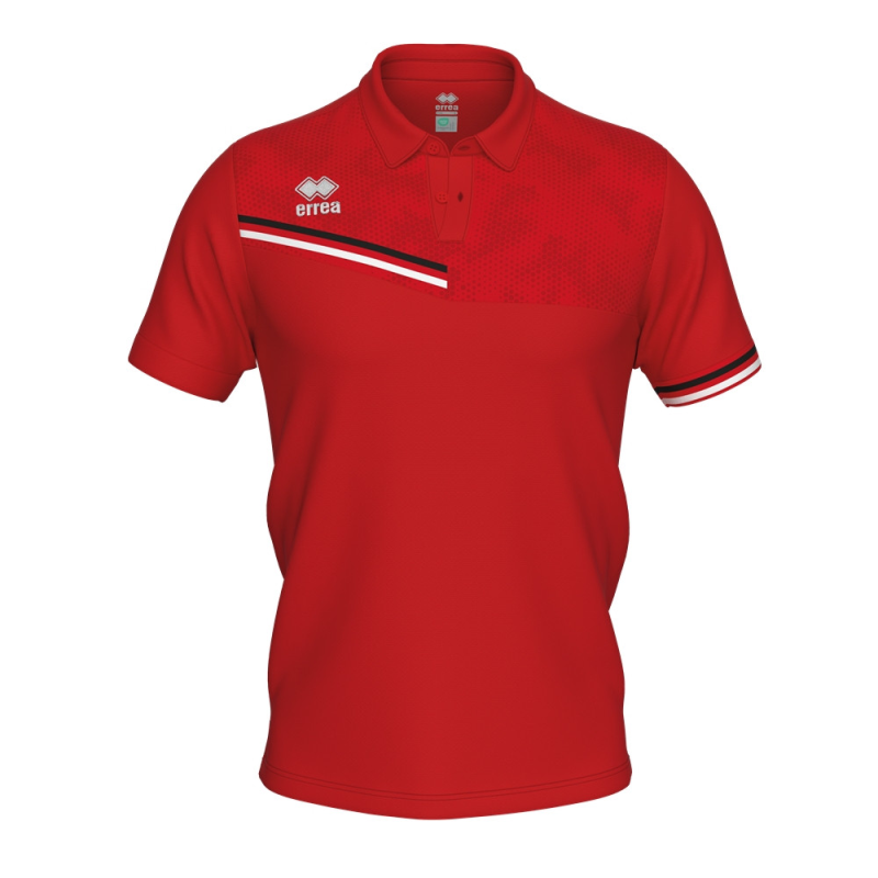 ERREA EMIR POLO RED BLACK WHITE