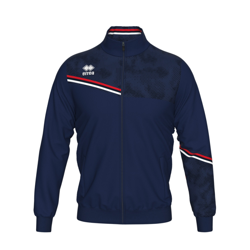 ERREA ERICK FULL ZIP TRACK JACKET NAVY RED WHITE