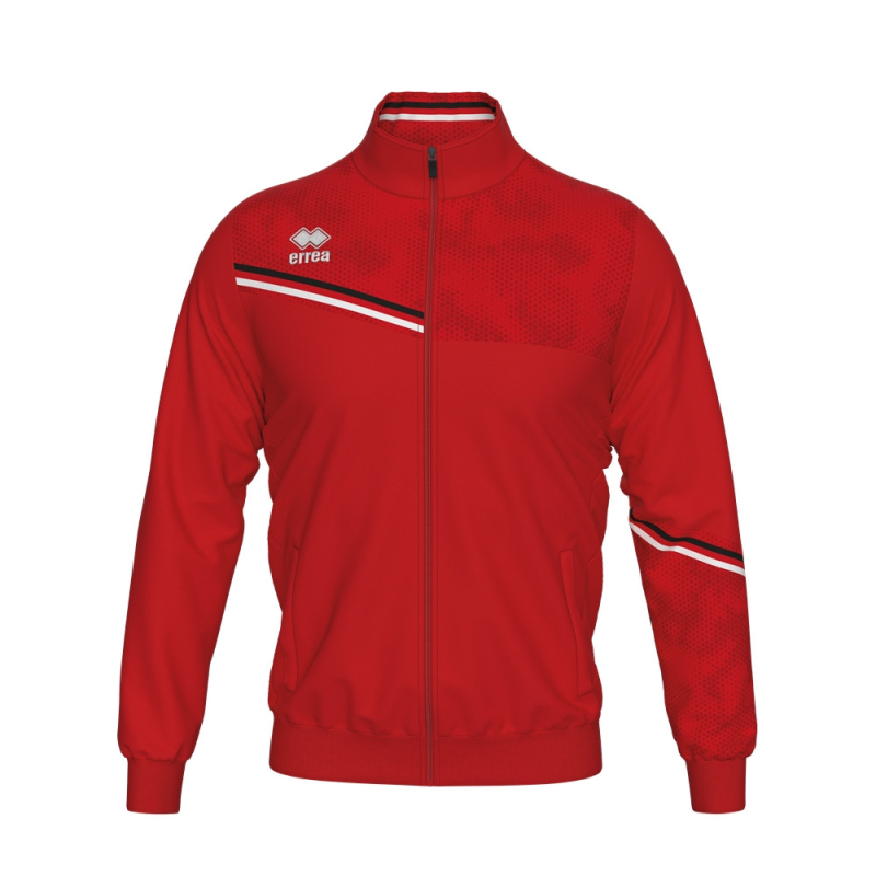 ERREA ERICK FULL ZIP TRACK JACKET RED BLACK WHITE