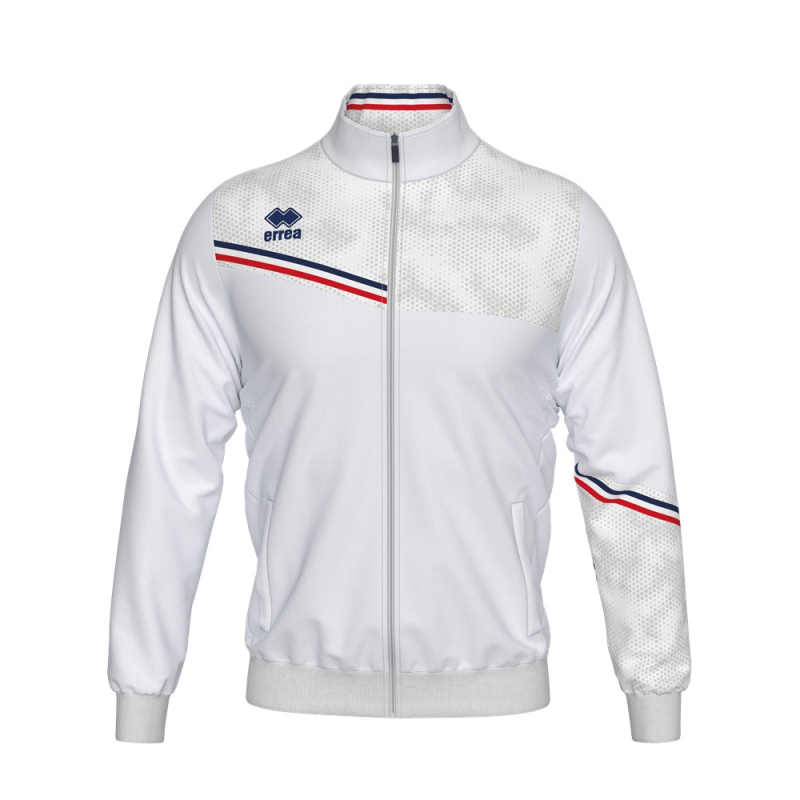 ERREA ERICK FULL ZIP TRACK JACKET WHITE NAVY RED