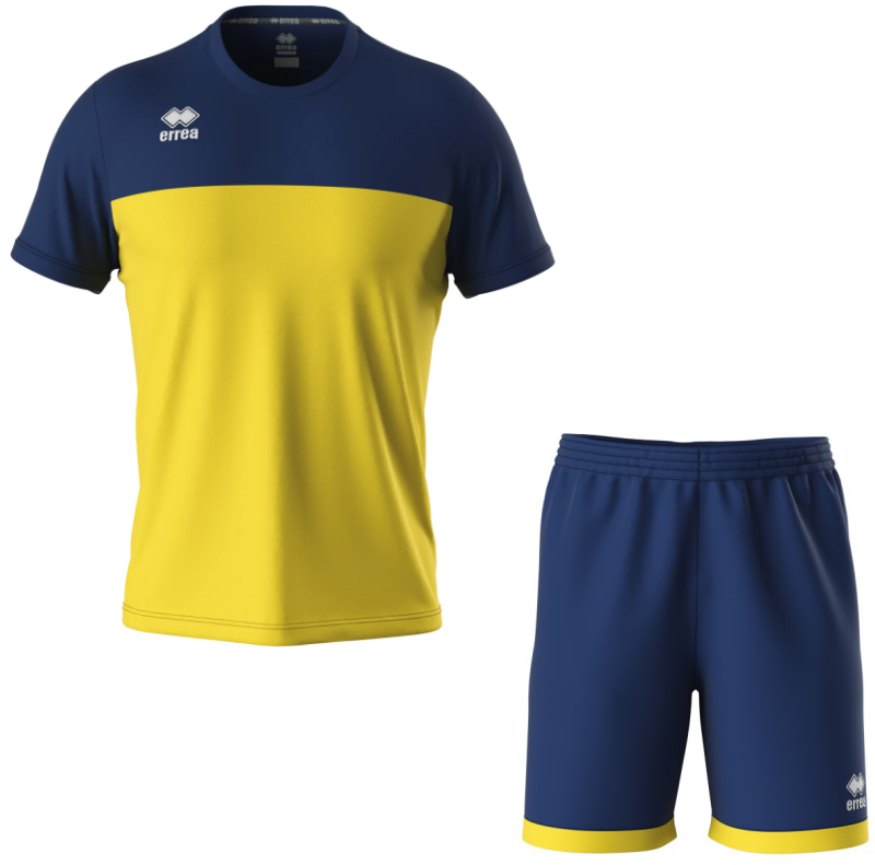 ERREA BRANDON SET WITH BARNEY SHORT NAVY YELLOW