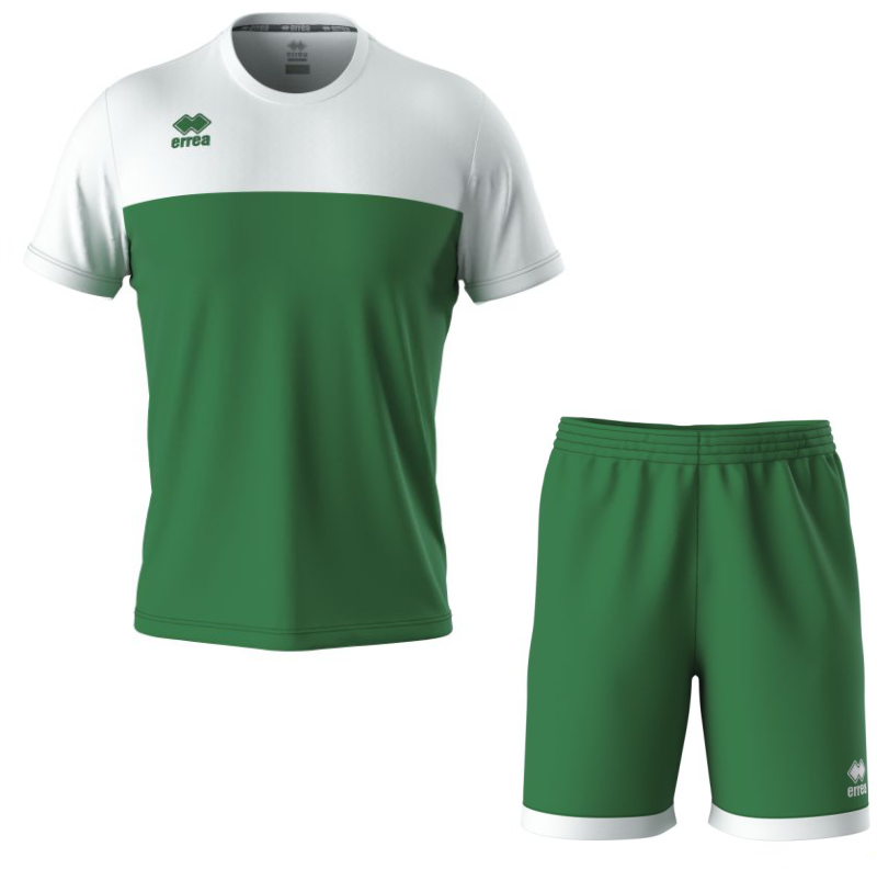 ERREA BRANDON SET WITH BARNEY SHORT WHITE GREEN