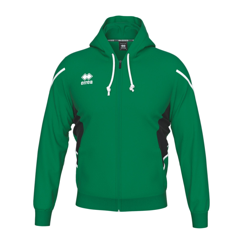 ERREA CLANCY FULL ZIP HOODY GREEN WHITE