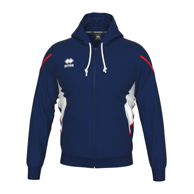 ERREA CLANCY FULL ZIP HOODY NAVY WHITE RED