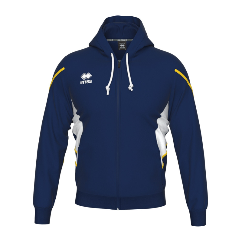 ERREA CLANCY FULL ZIP HOODY NAVY WHITE YELLOW