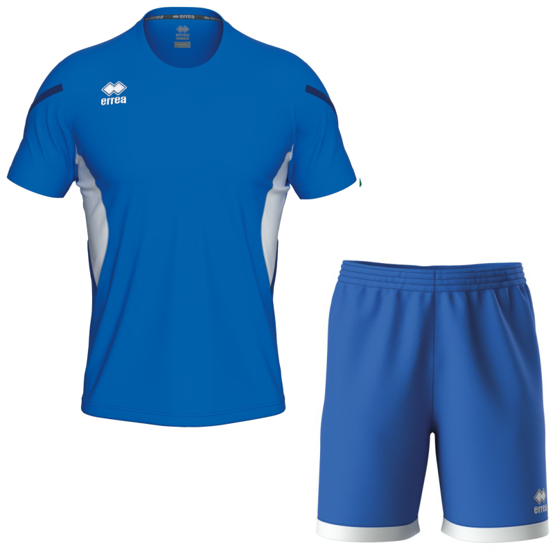 Errea Curtis Set with Barney Shorts Blue White Navy