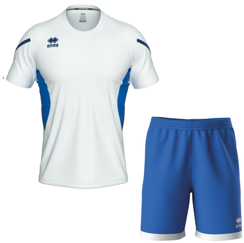 Errea Curtis Set with Barney Shorts White Blue Navy