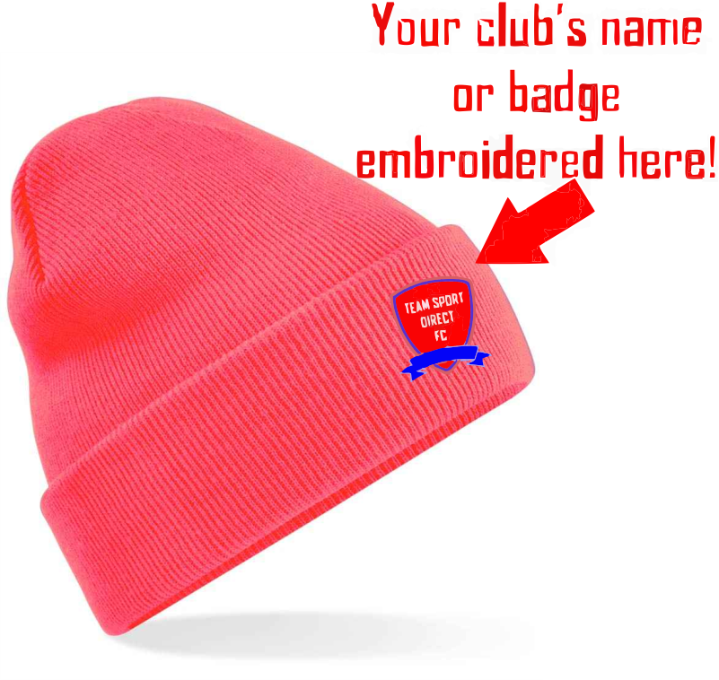 Club Accessories Embroidered Wooly Hats Team Sport Direct