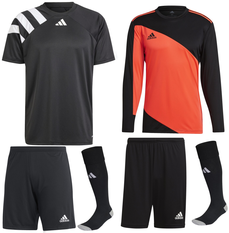 ADIDAS FORTORE 23 KIT BUNDLE BLACK WHITE