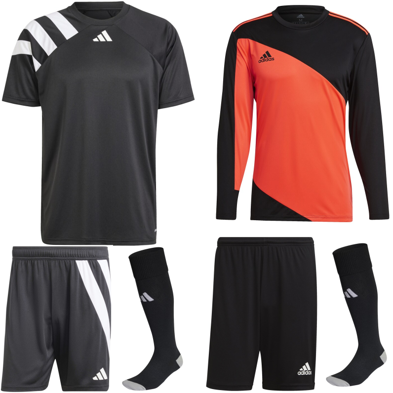 ADIDAS FORTORE 23 PREMIUM KIT BUNDLE BLACK WHITE