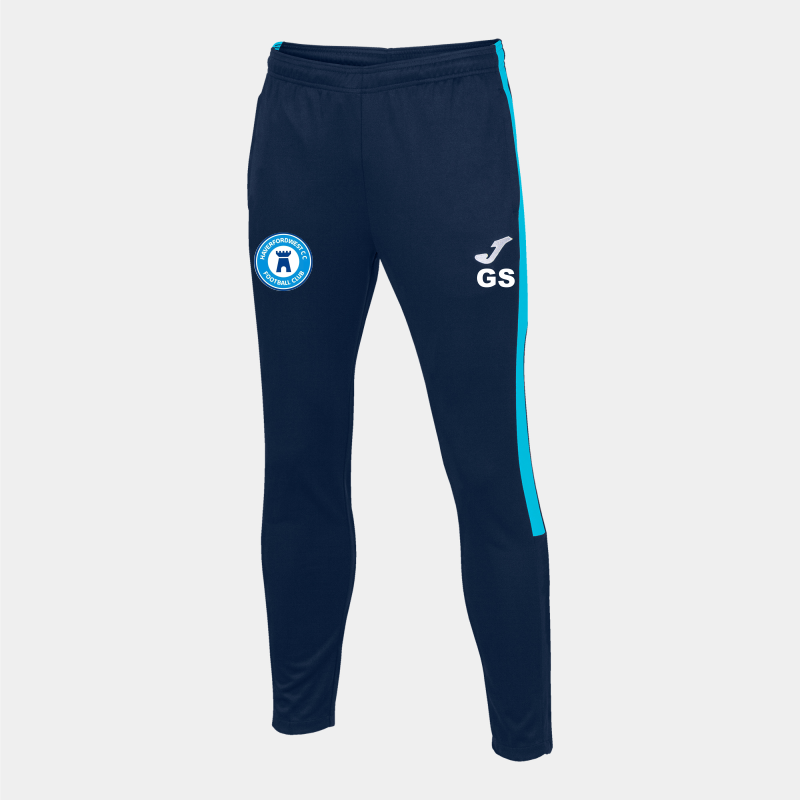 JOMA HAVERFORDWEST CRICKET & FOOTBALL CLUB LONG PANTS NAVY FLUOR TURQUOISE