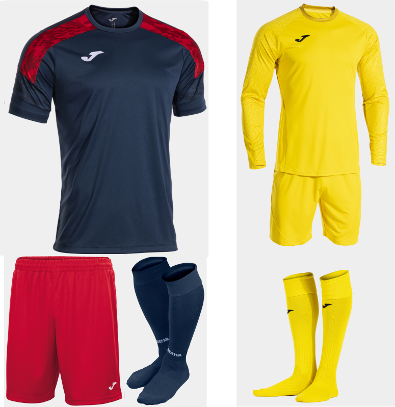 JOMA CHAMPIONSHIP VIII KIT BUNDLE DARK NAVY RED