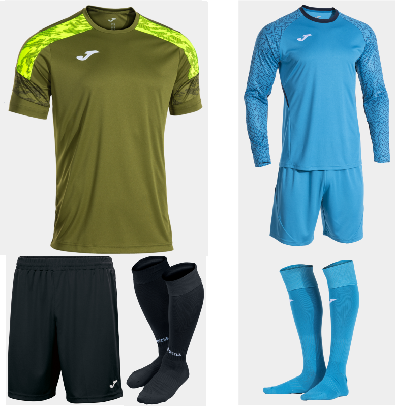 JOMA CHAMPIONSHIP VIII KIT BUNDLE KAKI YELLOW FLUOR