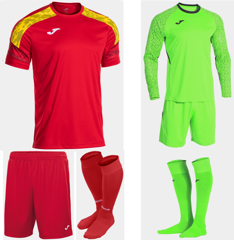 JOMA CHAMPIONSHIP VIII KIT BUNDLE RED YELLOW