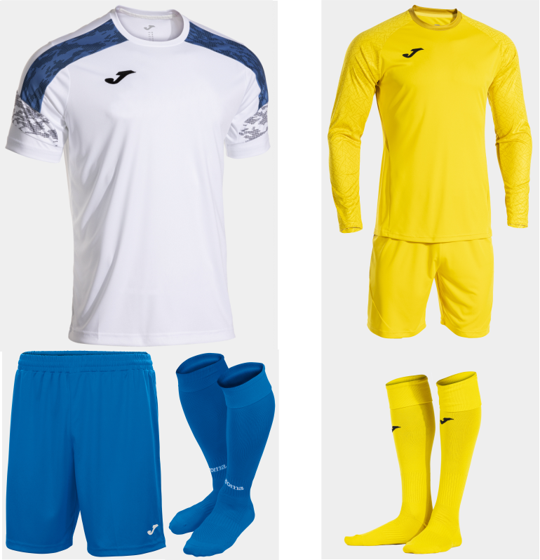 JOMA CHAMPIONSHIP VIII KIT BUNDLE WHITE ROYAL