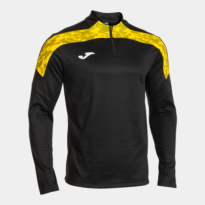JOMA CHAMPIONSHIP VIII SWEATSHIRT HALF ZIP BLACK YELLOW