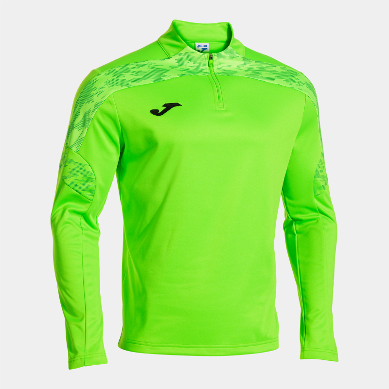 JOMA CHAMPIONSHIP VIII SWEATSHIRT HALF ZIP GREEN FLUOR