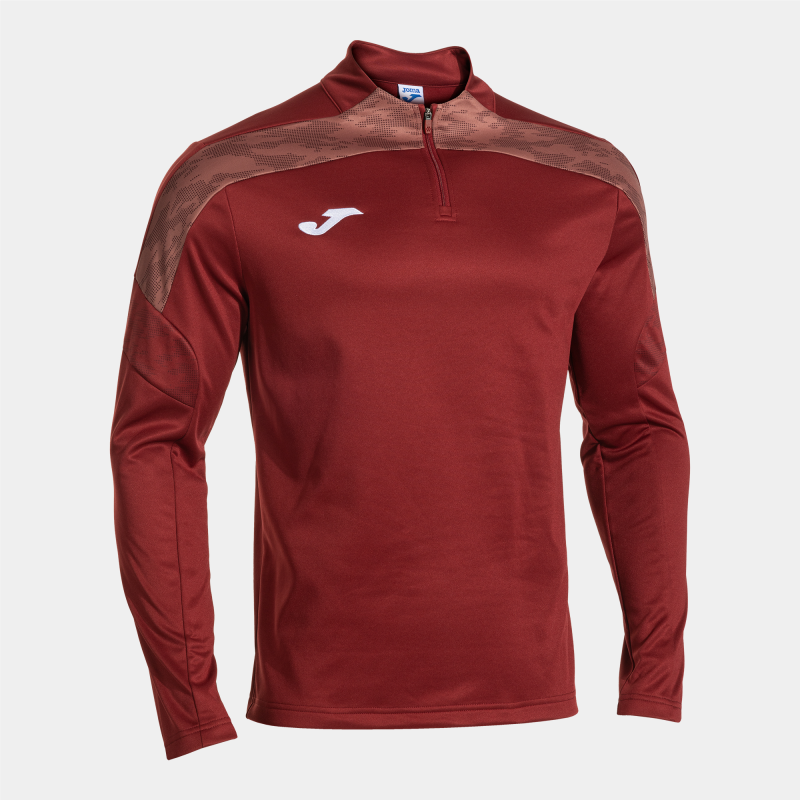 JOMA CHAMPIONSHIP VIII SWEATSHIRT HALF ZIP BLACK RUBY