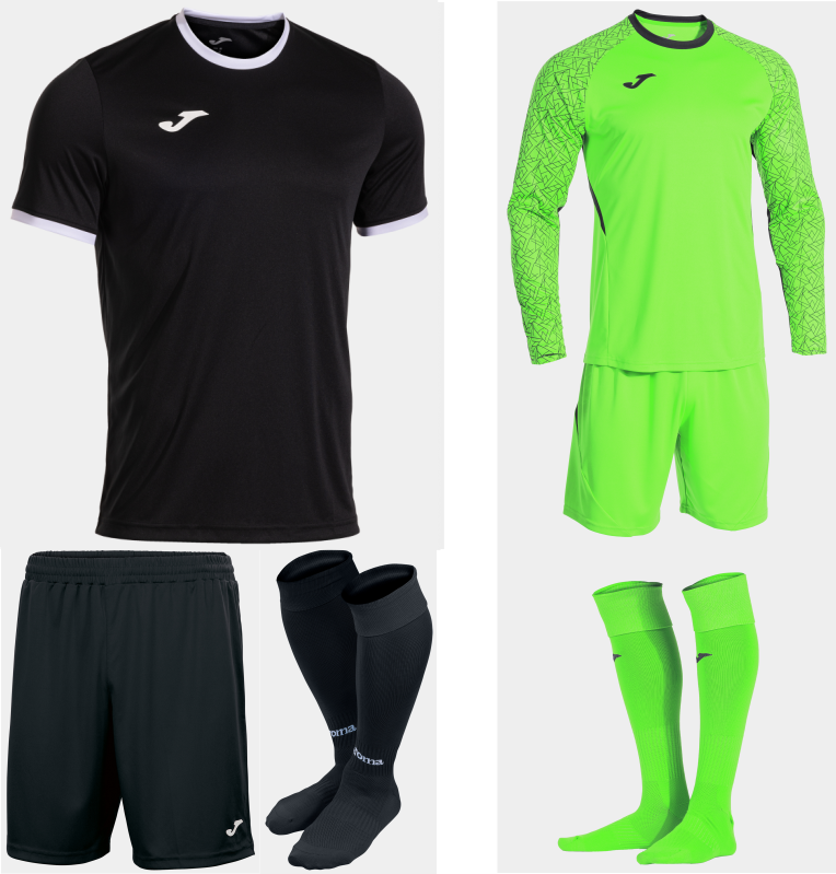 JOMA COMBI PREMIUM KIT BUNDLE BLACK WHITE