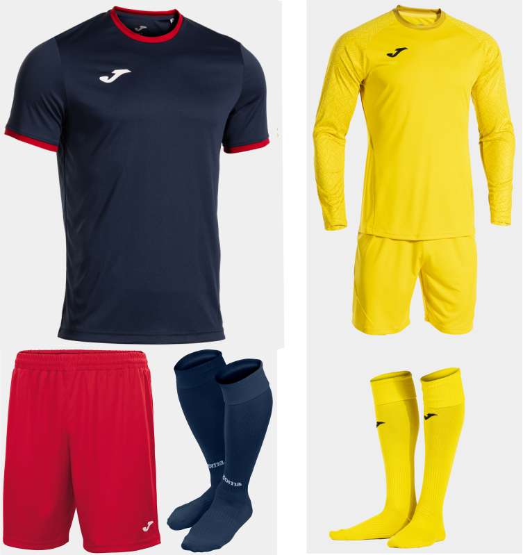 JOMA COMBI PREMIUM KIT BUNDLE DARK NAVY RED