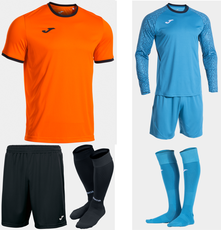 JOMA COMBI PREMIUM KIT BUNDLE ORANGE BLACK
