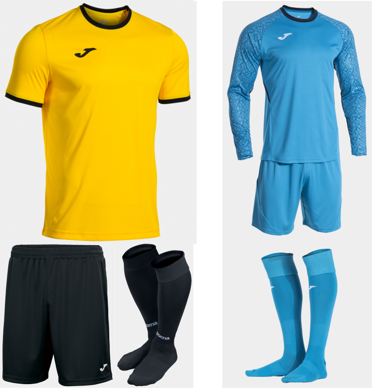 JOMA COMBI PREMIUM KIT BUNDLE YELLOW BLACK