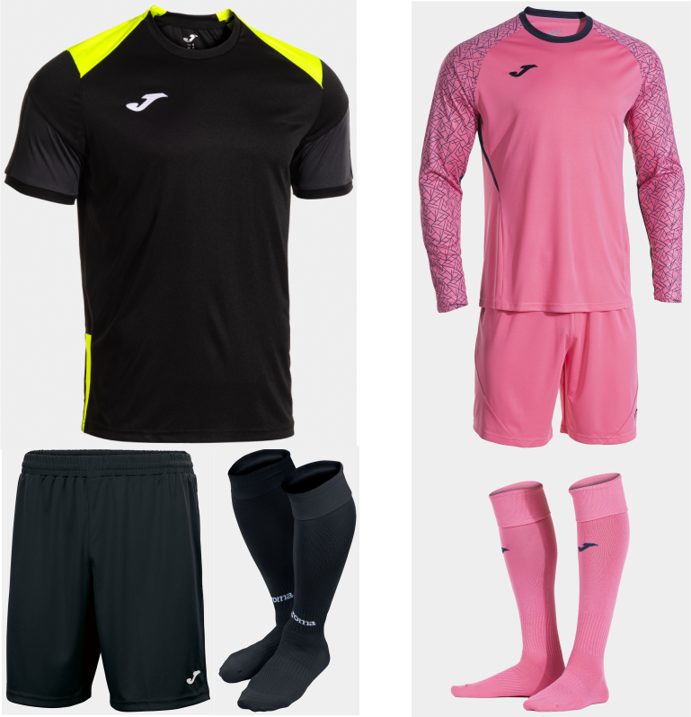 JOMA DANUBIO IV KIT BUNDLE BLACK YELLOW FLUOR ANTHRACITE