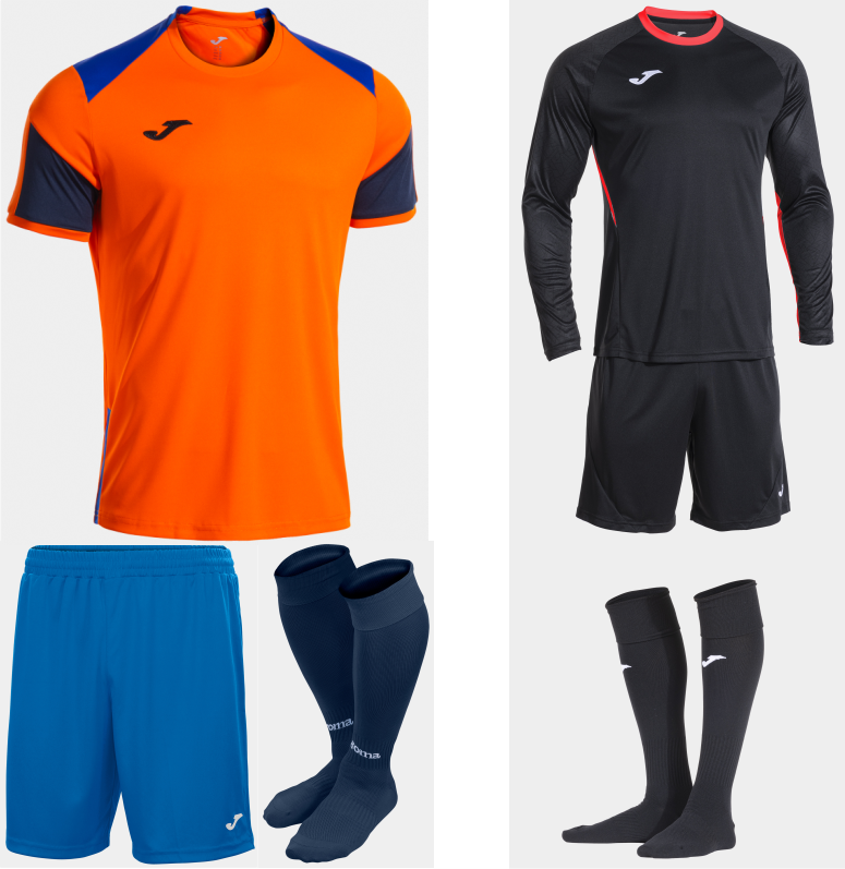 JOMA DANUBIO IV KIT BUNDLE ORANGE DARK ROYAL DARK NAVY
