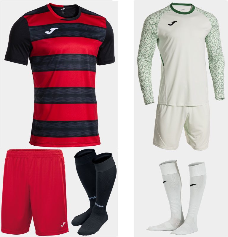 JOMA EUROPA VI KIT BUNDLE BLACK RED