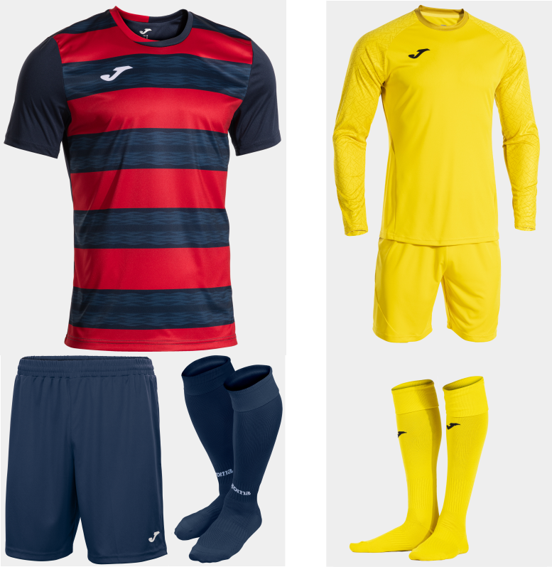 JOMA EUROPA VI KIT BUNDLE DARK NAVY RED