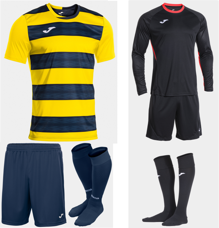 JOMA EUROPA VI KIT BUNDLE YELLOW DARK NAVY