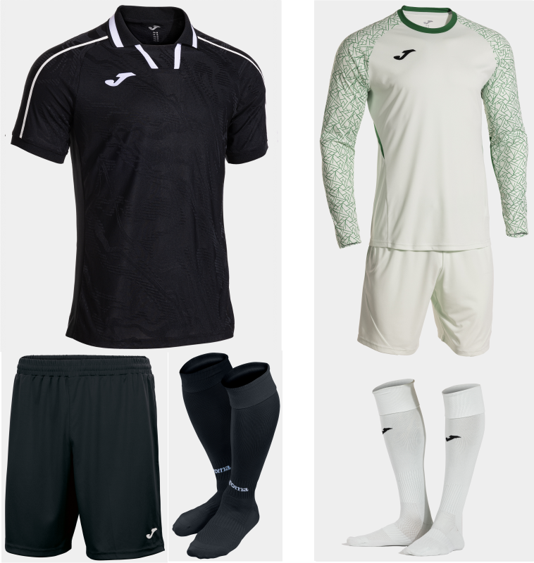 JOMA FIT ONE II KIT BUNDLE BLACK WHITE