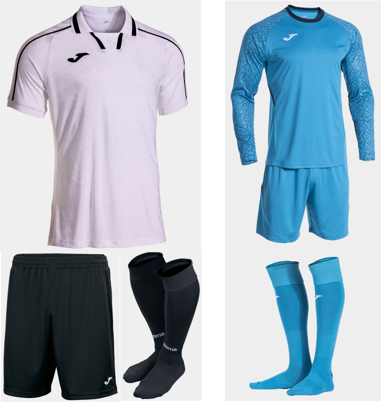 JOMA FIT ONE II KIT BUNDLE WHITE BLACK