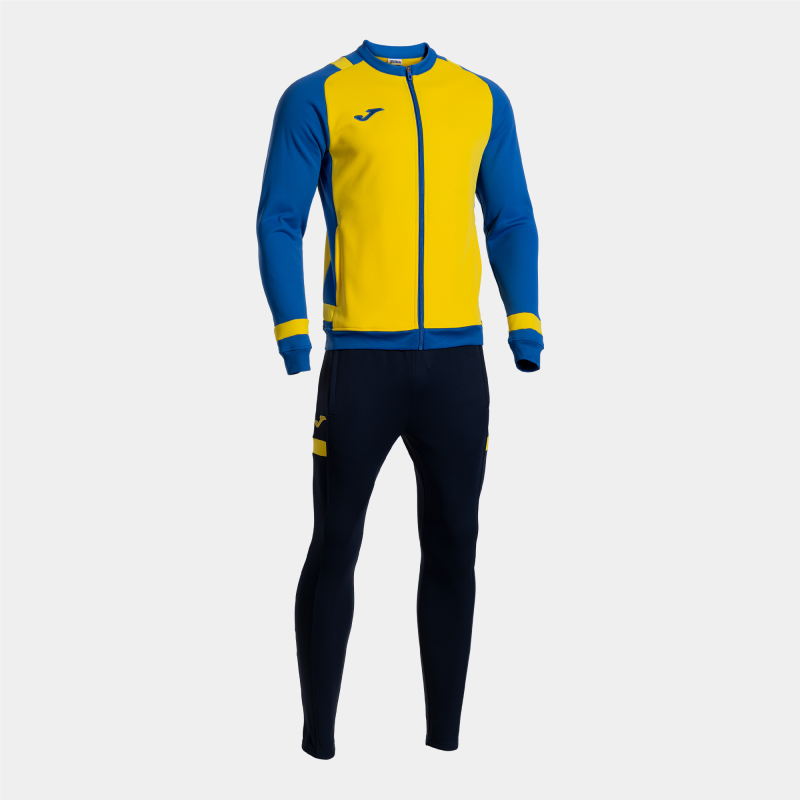 JOMA LIDER TRACKSUIT YELLOW ROYAL DARK NAVY