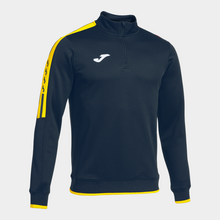 Load image into Gallery viewer, JOMA OLIMPIADA SWEATSHIRT HALF ZIP DARK NAVY YELLOW

