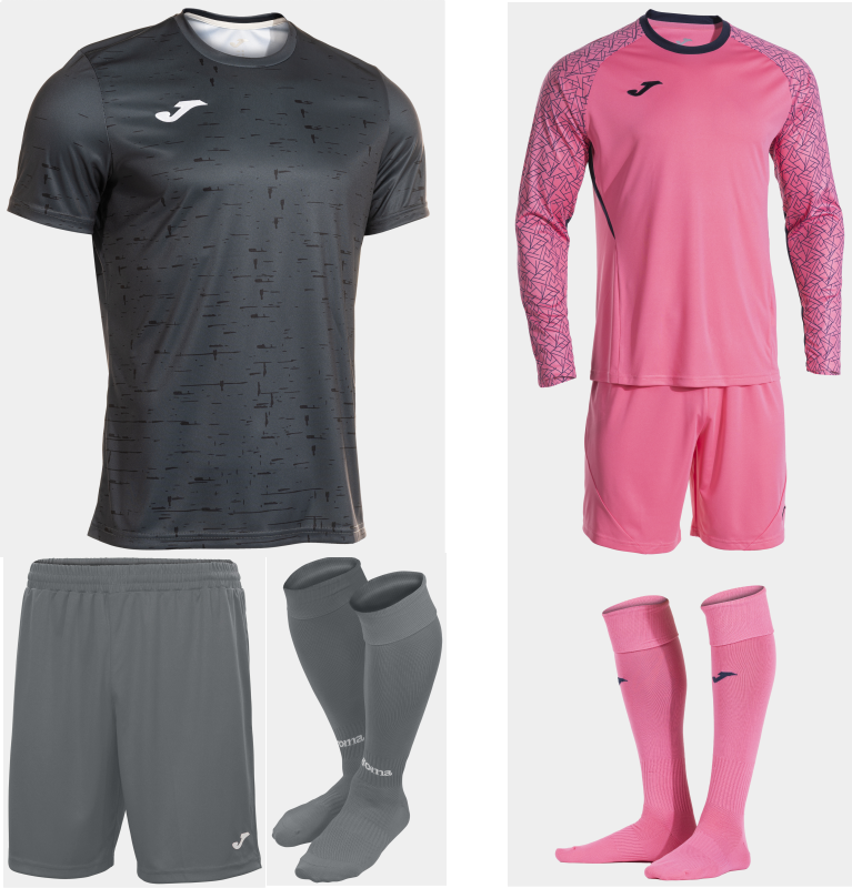 JOMA PROTEAM II KIT BUNDLE ANTHRACITE BLACK