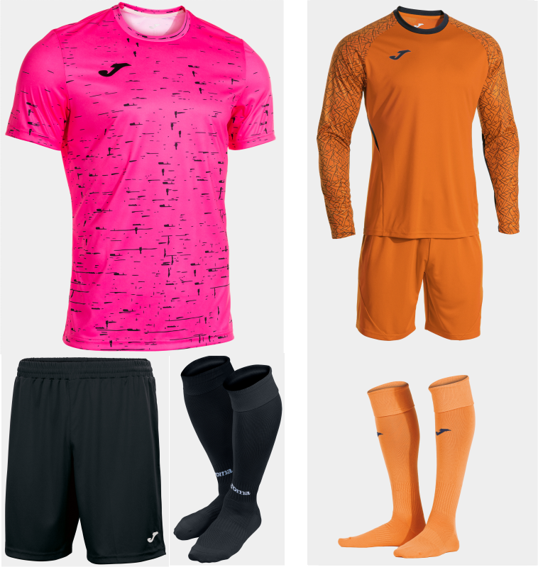 JOMA PROTEAM II KIT BUNDLE PINK FLUOR BLACK