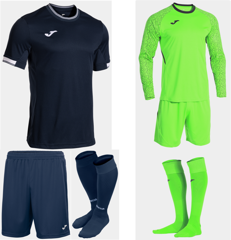 JOMA TOLETUM VI KIT BUNDLE DARK NAVY WHITE
