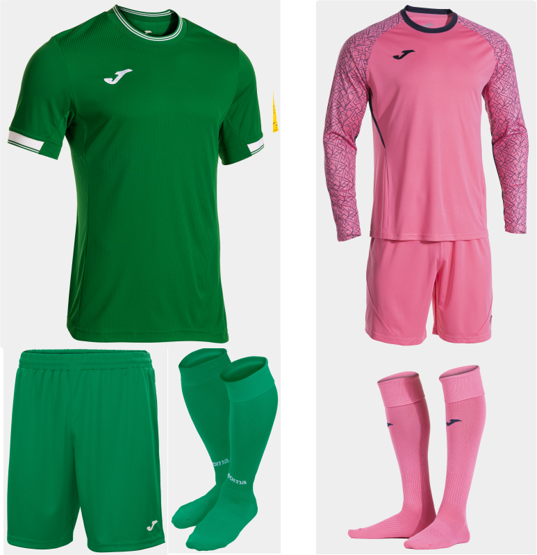JOMA TOLETUM VI KIT BUNDLE GREEN MEDIUM WHITE