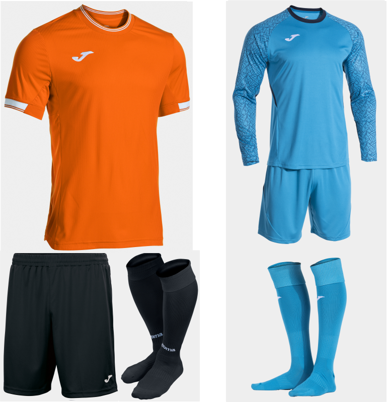 JOMA TOLETUM VI KIT BUNDLE ORANGE WHITE