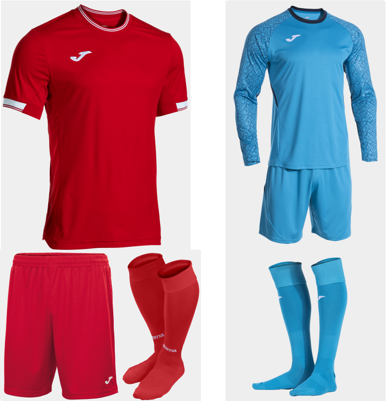 JOMA TOLETUM VI KIT BUNDLE RED WHITE