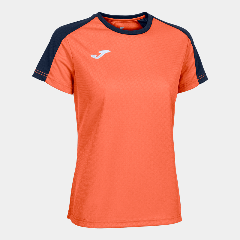 JOMA WOMENS ECO CHAMPIONSHIP T-SHIRT CORAL DARK NAVY