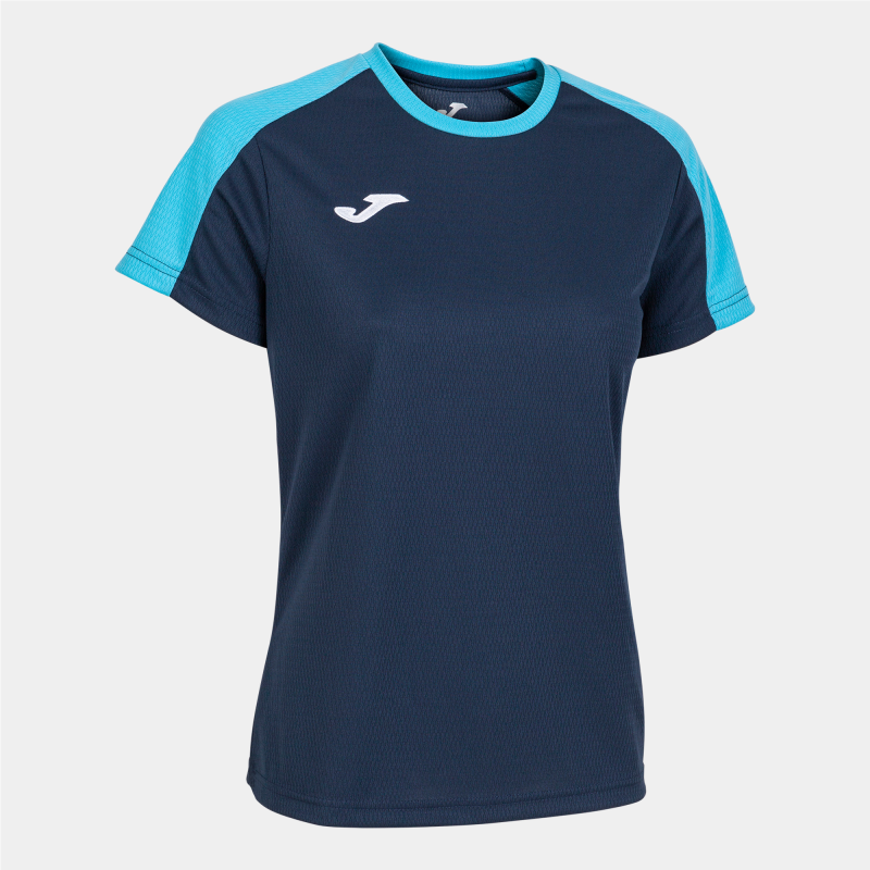 JOMA WOMENS ECO CHAMPIONSHIP T-SHIRT DARK NAVY TURQUOISE