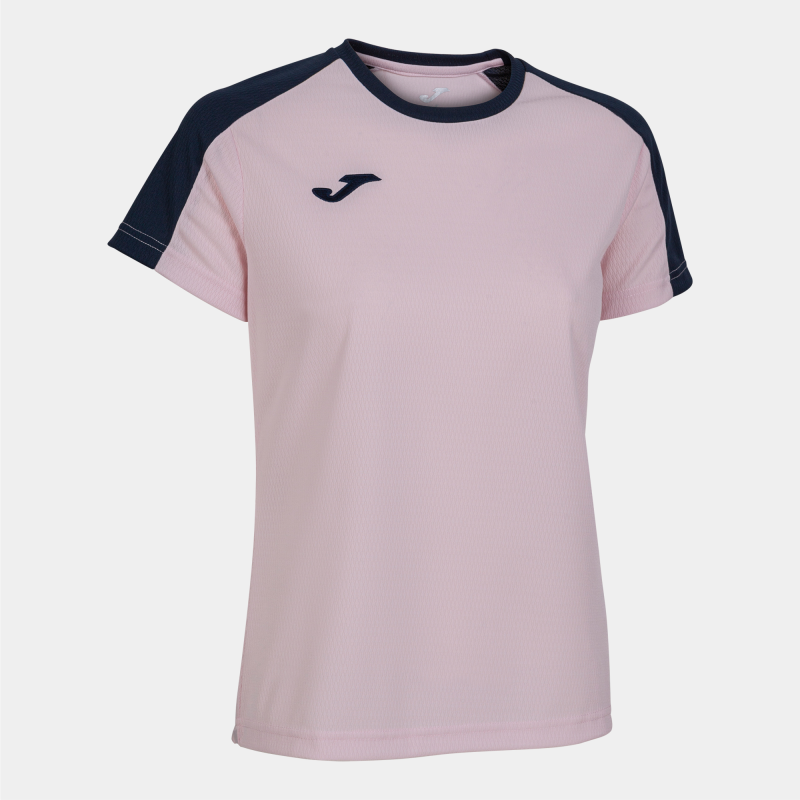 JOMA WOMENS ECO CHAMPIONSHIP T SHIRT PINK LIGHT DARK NAVY