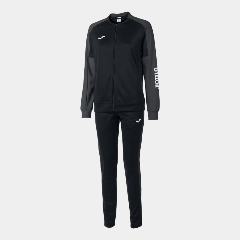 JOMA WOMENS ECO CHAMPIONSHIP TRACKSUIT BLACK ANTHRACITE