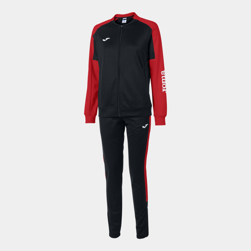 Red and 2025 black tracksuit womens