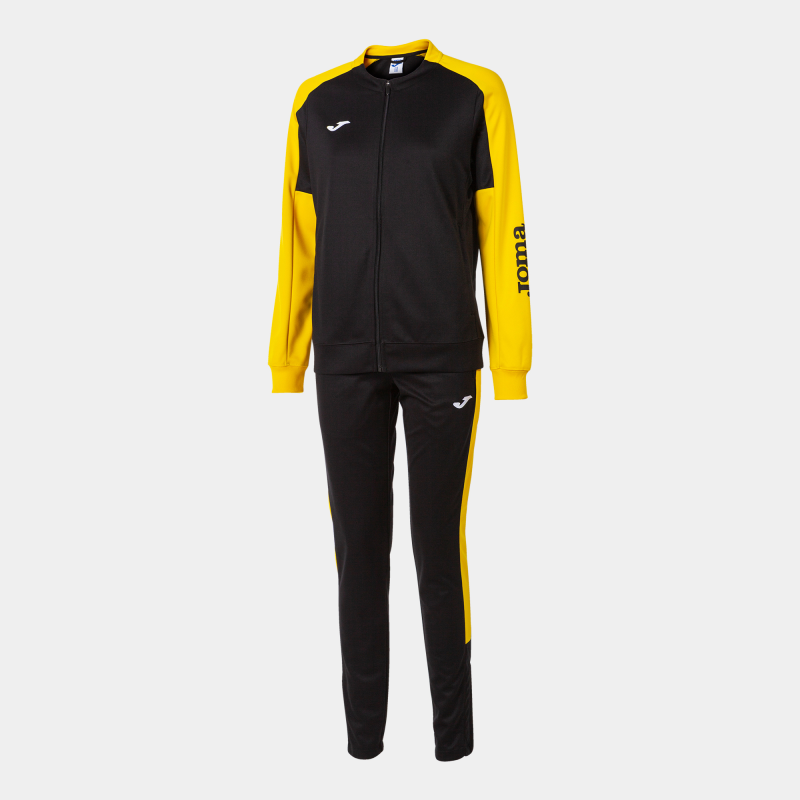 JOMA WOMENS ECO CHAMPIONSHIP TRACKSUIT BLACK YELLOW