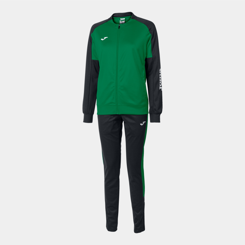 JOMA WOMENS ECO CHAMPIONSHIP TRACKSUIT GREEN MEDIUM BLACK