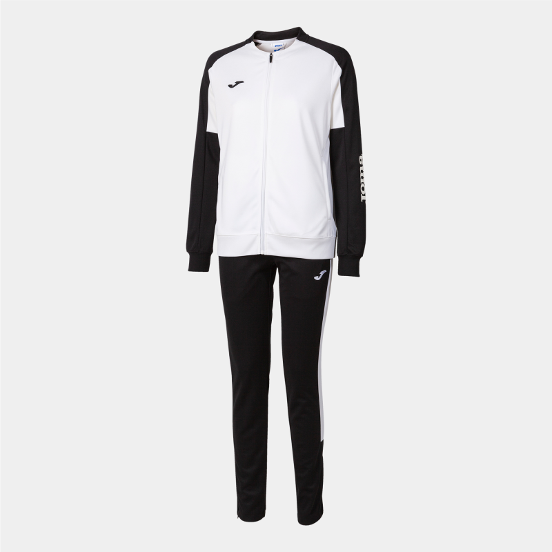 JOMA WOMENS ECO CHAMPIONSHIP TRACKSUIT WHITE BLACK