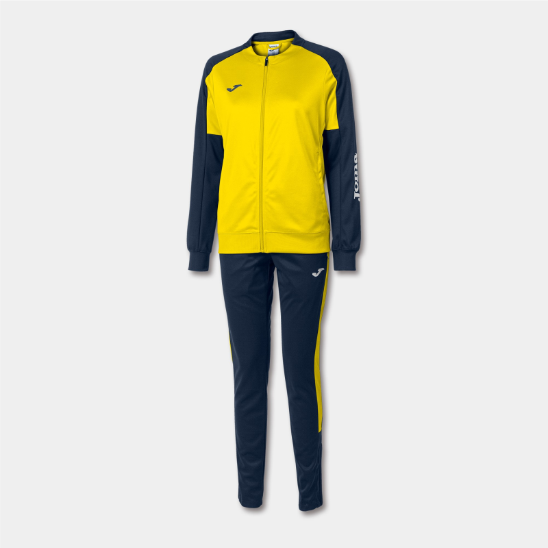 JOMA WOMENS ECO CHAMPIONSHIP TRACKSUIT YELLOW DARK NAVY